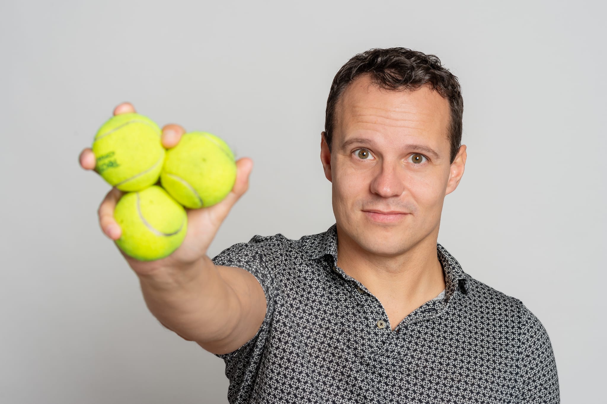 Portrait corporate homme tennis