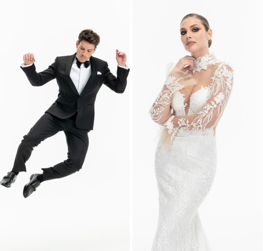 Photographie campagne publicitaire Salon du Mariage Paris - Duo femme et homme